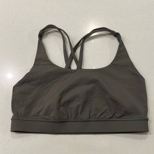 Excellent used condition olive Lululemon energy bra.